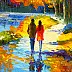 Olha Darchuk, Autumn for Two, Obraz olejny - płótno, 40 x 50