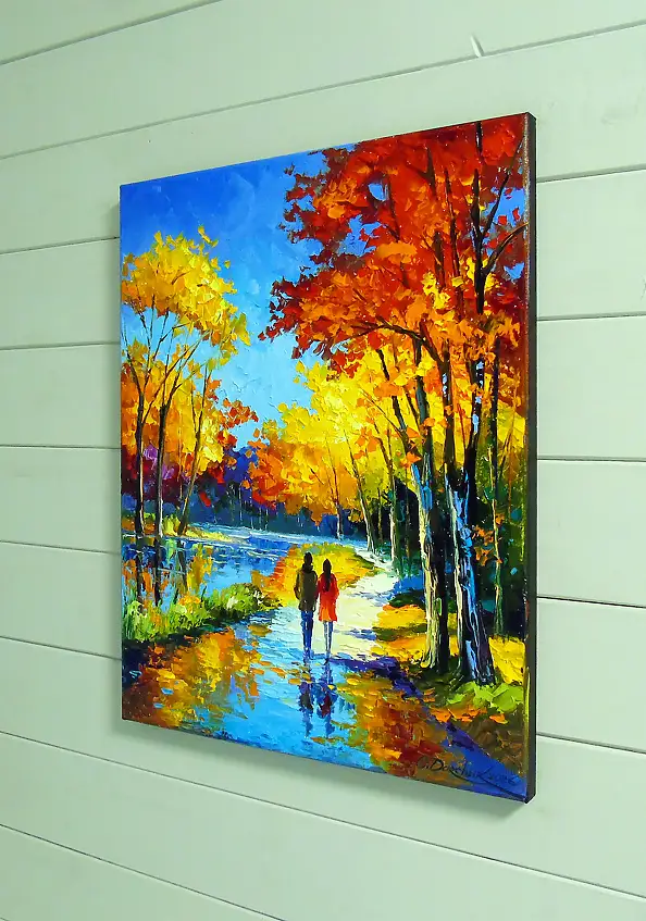 Olha Darchuk, Autumn for Two, Obraz olejny - płótno, 40 x 50
