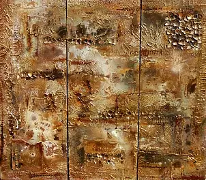 Rachel McCullock - Autumn gold triptych