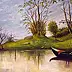 Giuseppe Sica - Pejzarz jeziorny z łódką