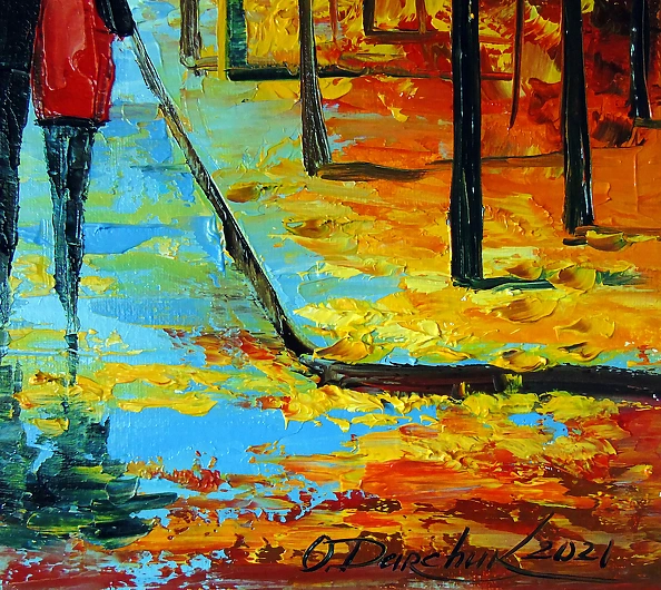 Olha Darchuk - Autumn walk in the park