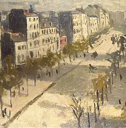Albert Marquet, Авеню де Версаль, Масляная картина - холст, 80 x 65