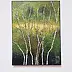 Dariusz Franciszek Różyc, ''BEHIND THE BIRCHES'' cykl ''Brzozy'', Obraz akrylowy - płótno, 29 x 40