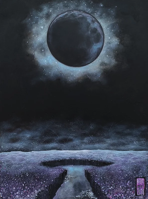 Dariusz Franciszek Różyc - ''BLACK MOON RISE'' series ''Not so distant..''