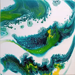 Joanna Bilska, LAGUNA BLU, Quadro ad acrilico - tela, 70 x 70