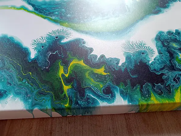 Joanna Bilska, LAGUNA BLU, Quadro ad acrilico - tela, 70 x 70