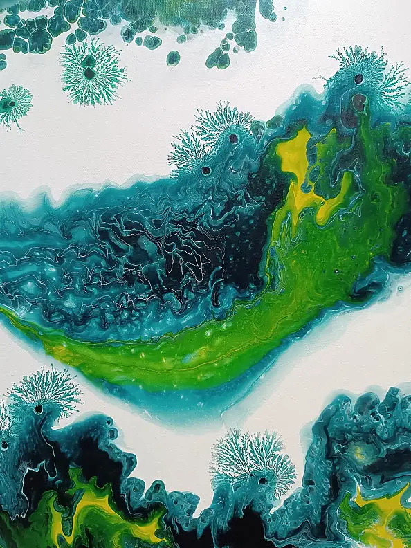 Joanna Bilska, LAGUNA BLU, Quadro ad acrilico - tela, 70 x 70