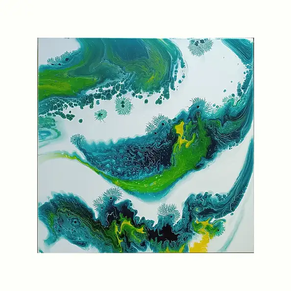 Joanna Bilska, LAGUNA BLU, Quadro ad acrilico - tela, 70 x 70