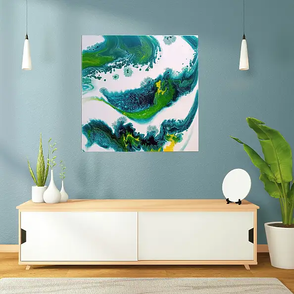 Joanna Bilska, LAGUNA BLU, Quadro ad acrilico - tela, 70 x 70