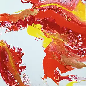 Joanna Bilska, SANG, La peinture acrylique - toile, 70 x 70