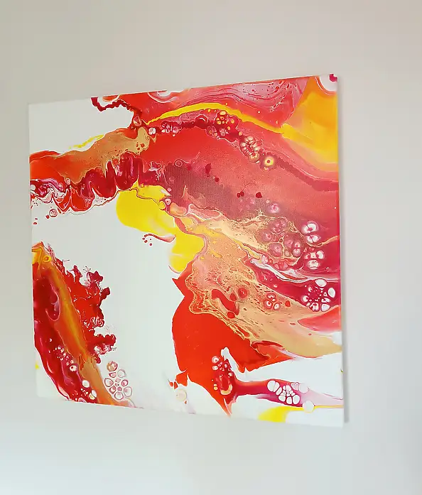 Joanna Bilska, BLUTKREISLAUF, Acryl-Bild - Leinwand, 70 x 70