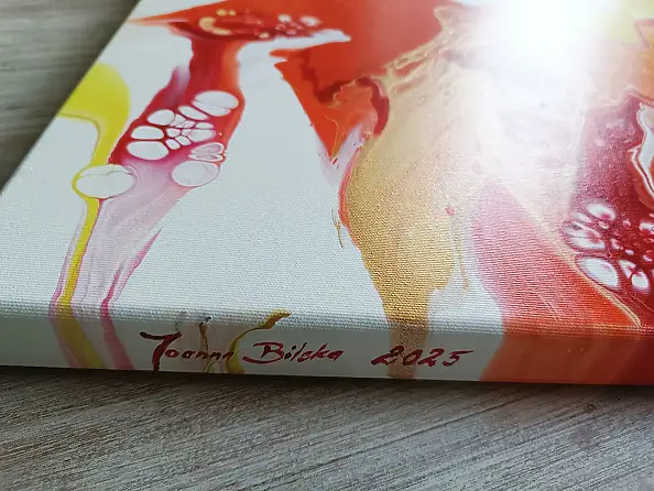 Joanna Bilska, BLUTKREISLAUF, Acryl-Bild - Leinwand, 70 x 70