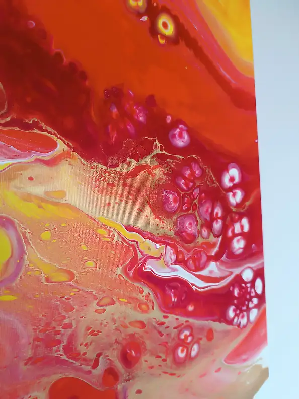 Joanna Bilska, BLUTKREISLAUF, Acryl-Bild - Leinwand, 70 x 70