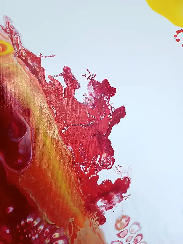 Joanna Bilska, BLUTKREISLAUF, Acryl-Bild - Leinwand, 70 x 70