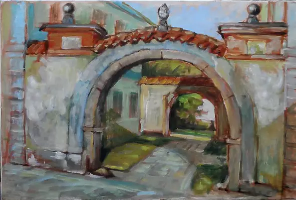 Eugeniusz Szelągowski - BRAMA W KAMIENICY NAD LIPĄ - CZECHY