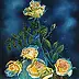 Czesław Szwajkosz - Bouquet of roses in BLUE COLOURS