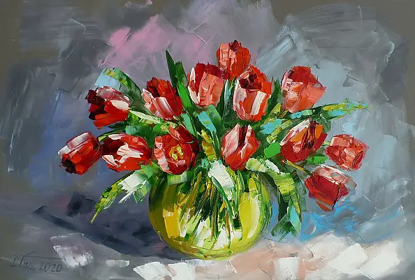 Dorota Łaz - BUKIET TULIPANÓW