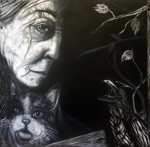 Małgorzata Rzempowska-Skóra - Baba Jaga, kot i kruk