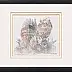 Tomasz Sętowski, Babylon, Etching, Watercolors - paper, 41 x 35