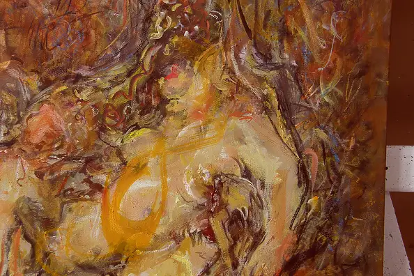 Eryk Maler, Baccanali, schizzo da Rubens, Quadro a olio - tela, 100 x 70