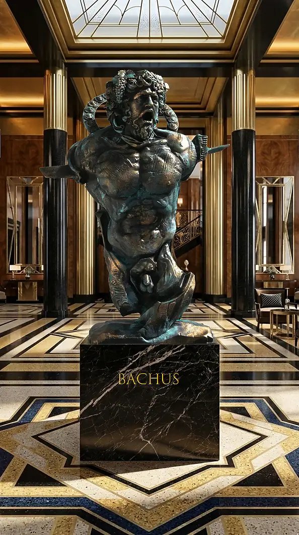 Krzysztof Plonka, Bacchus-Skulptur,  - andere, 50 x 60