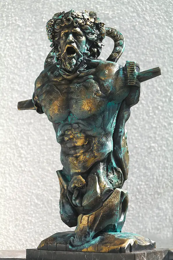Krzysztof Plonka, Bacchus-Skulptur,  - andere, 50 x 60