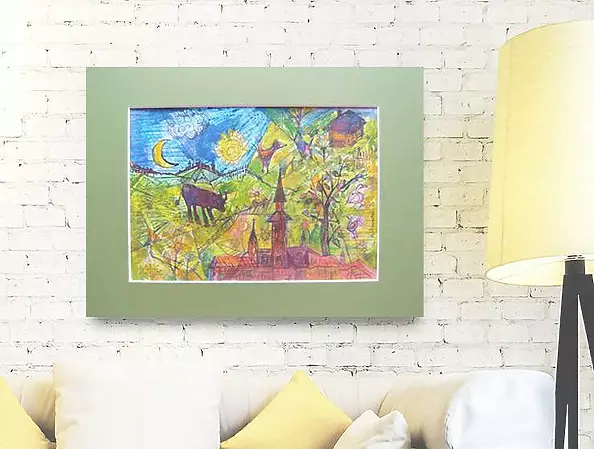 Anna Skowronek - Bajka -  obraz ręcznie malowany, akwarela, rustykalny obraz