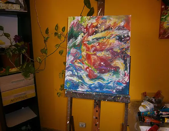 Anna Borcz - Ballerina with a banner