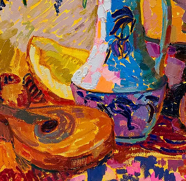 Anastasiia Kurkova, Ballada o słoneczniku, Obraz olejny - płótno, 80 x 100