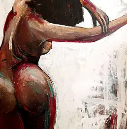 Monika Krupa, Балет, Акрилова картина - холст, 80 x 100