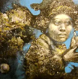 Natalia Stefanova, Воздушный шар улетел, Акрилова картина - холст, 40 x 30