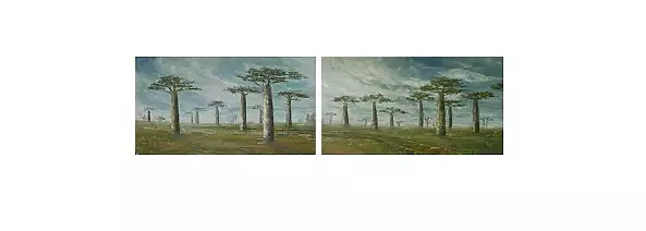 Danuta Zgoł - Baobabs (dyptique)