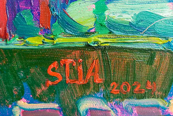 Anastasiia Kurkova, Barbakan, Obraz olejny - płótno, 70 x 60