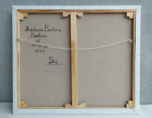 Anastasiia Kurkova, Barbakan, Obraz olejny - płótno, 70 x 60