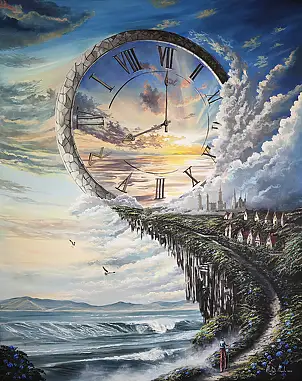 Martyna Mączka, Colorful twists and turns on the path of life, Acrylic painting - canvas, 80 x 100