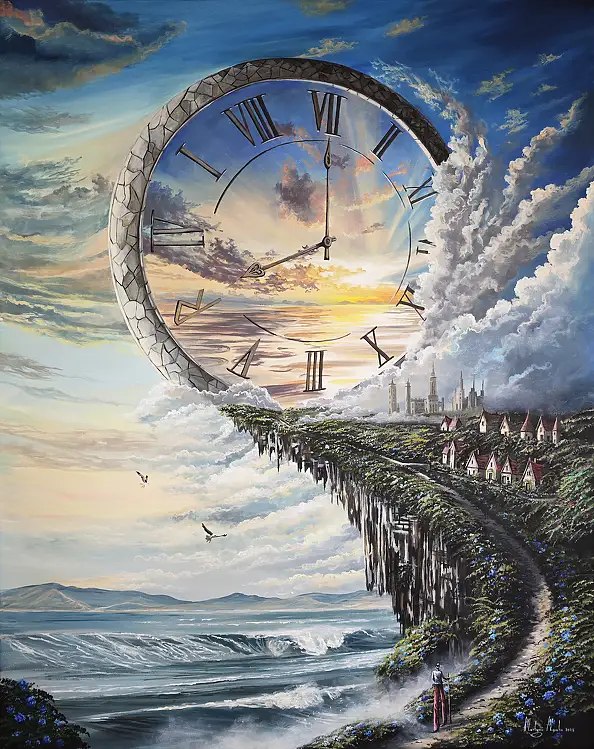 Martyna Mączka, Colorful twists and turns on the path of life, Acrylic painting - canvas, 80 x 100