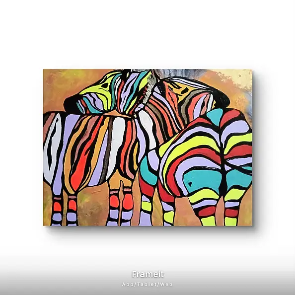 Ewa Mościszko, Colors of Love 42, Acrylic painting - canvas, 50 x 40