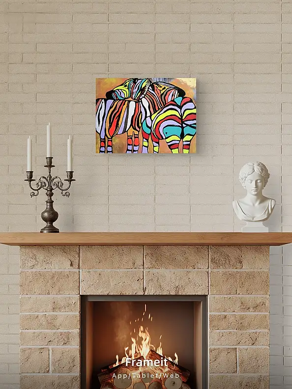 Ewa Mościszko, Colors of Love 42, Acrylic painting - canvas, 50 x 40