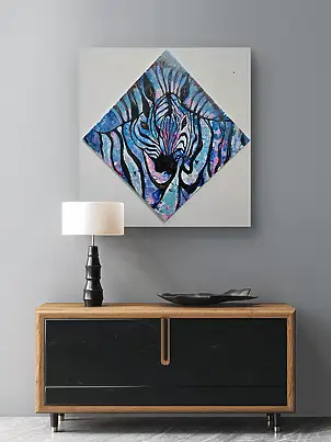 Ewa Mościszko, Colors of Love 54, Acrylic painting - canvas, 50 x 50