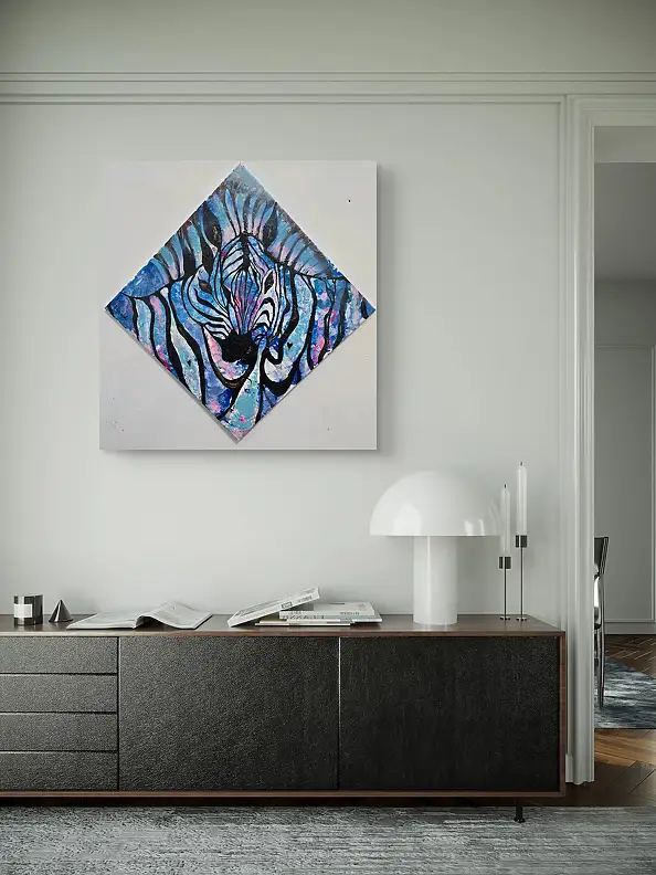 Ewa Mościszko, Colors of Love 54, Acrylic painting - canvas, 50 x 50