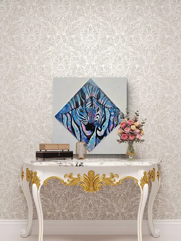 Ewa Mościszko, Colors of Love 54, Acrylic painting - canvas, 50 x 50