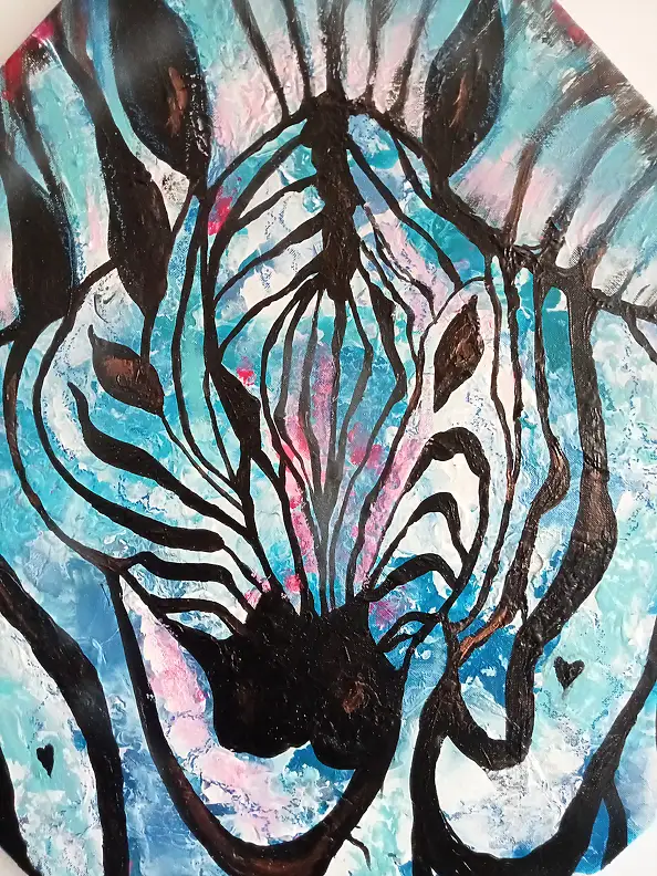 Ewa Mościszko, Colors of Love 54, Acrylic painting - canvas, 50 x 50