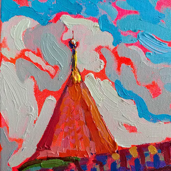 Anastasiia Kurkova, Bastion, Obraz olejny - płótno, 60 x 70