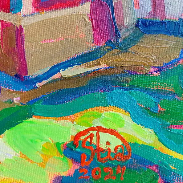 Anastasiia Kurkova, Bastion, Obraz olejny - płótno, 60 x 70