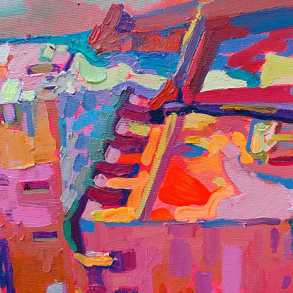 Anastasiia Kurkova, Bastion, Obraz olejny - płótno, 60 x 70