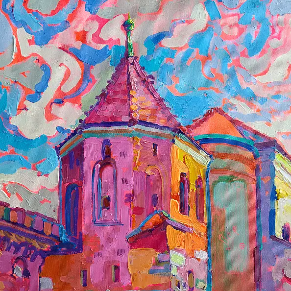 Anastasiia Kurkova, Bastion, Obraz olejny - płótno, 60 x 70