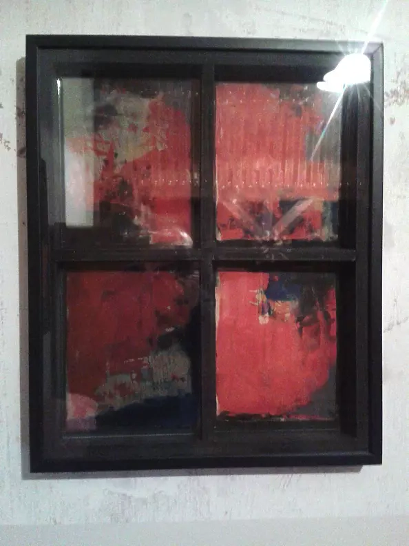 Piotr Kukla Qkla - "Bat revenge IV", oil/mixed media on canvas/glass/wood, 60X80 cm, 2016