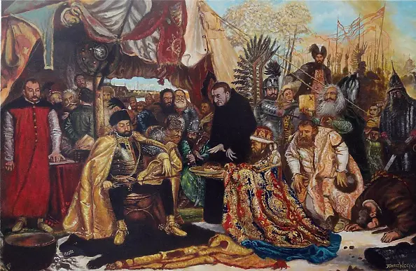 Tomasz Wiczyński - Batory pod Pskowem wg J.Matejki