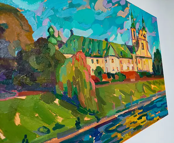 Anastasiia Kurkova, Bazylika św. Michała Archanioła, Obraz olejny - płótno, 70 x 50