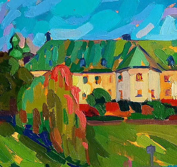 Anastasiia Kurkova, Bazylika św. Michała Archanioła, Obraz olejny - płótno, 70 x 50